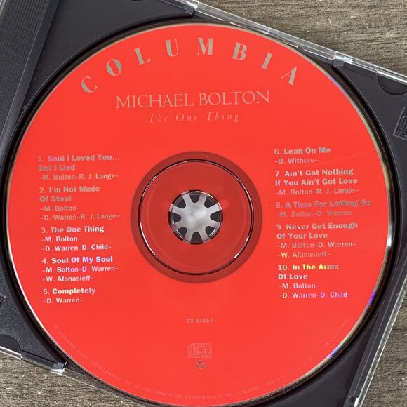 Michael Bolton The One Thing CD 1993 - Said I Loved You...But I Lied - Picture 5 of 8
